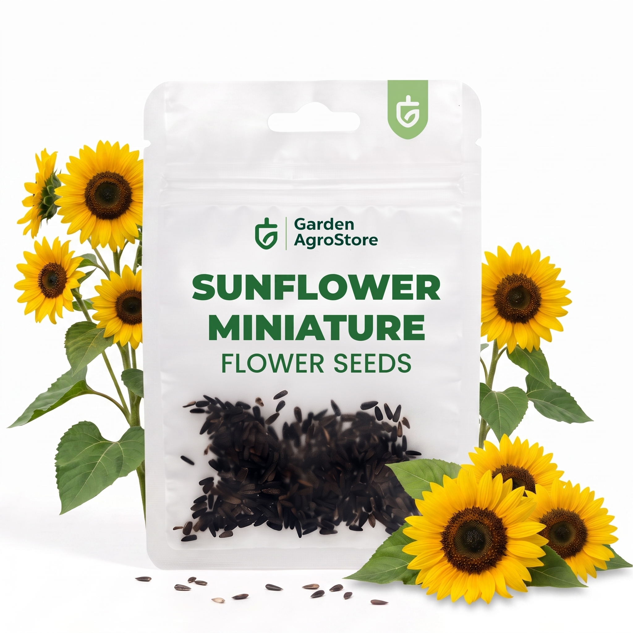 Sunflower Miniature Flower Seeds - 320 Seeds per Packet